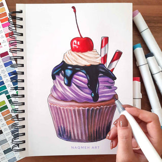 Ohuhu Honolulu 216 Colors Dual Tips Alcohol Art Markers (Ships from Asia Warehouse)