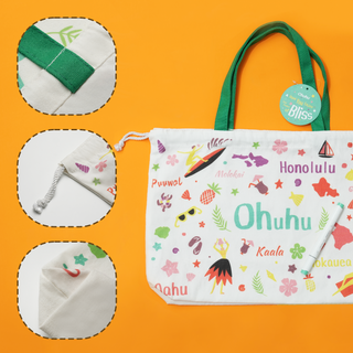 Ohuhu Canvas Gift Bag for Multi-purpose, Available in Two Sizes