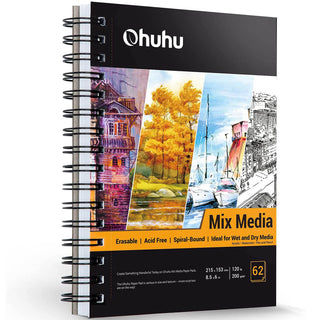 Ohuhu Spiral-Bound Mix Media Pad for Multiple Techniques