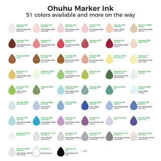 Ohuhu Marker Ink YG414 / G345 / GY43 Refill for Alcohol marker
