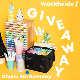 Ohuhu 9th Birthday Coloring Challenge