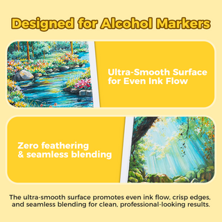 Ohuhu Spiral-Bound Marker Pad for Alcohol Markers