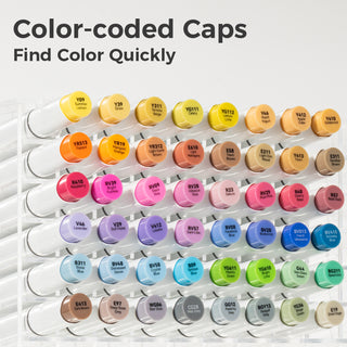 Ohuhu Honolulu 48 Mid-tone Colors Dual Tips Alcohol Art Markers