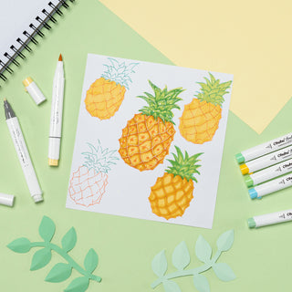 Ohuhu Honolulu² 48 Basic Colors Dual Tips Alcohol Art Markers