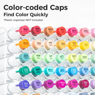 Ohuhu Honolulu² 48 Basic Colors Dual Tips Alcohol Art Markers