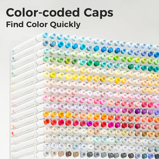 Ohuhu Honolulu 168 Colors Dual Tips Alcohol Art Markers (Ships from Asia Warehouse)