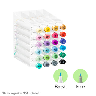 Ohuhu Honolulu 24 Basic Colors Dual Tips Alcohol Art Markers