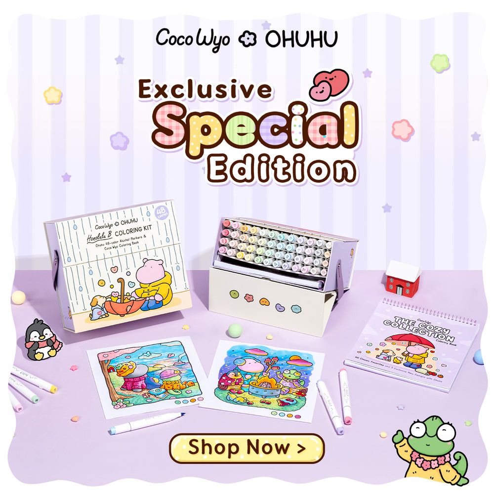 Ohuhu creative coloring marker kit