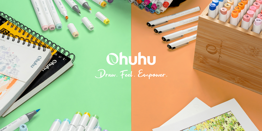 Ohuhu feutres promo