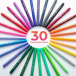 Ohuhu Fabric 30 Color Markers Permanent for Clothes (Ships from Asia Warehouse)