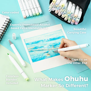 Ohuhu Honolulu Brush Markers - Small Set