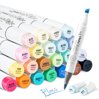 Ohuhu Honolulu Plus Series Supreme Rubber Brush Tip Markers