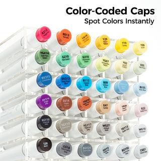 Ohuhu Honolulu Plus Series Supreme Rubber Brush Tip Markers